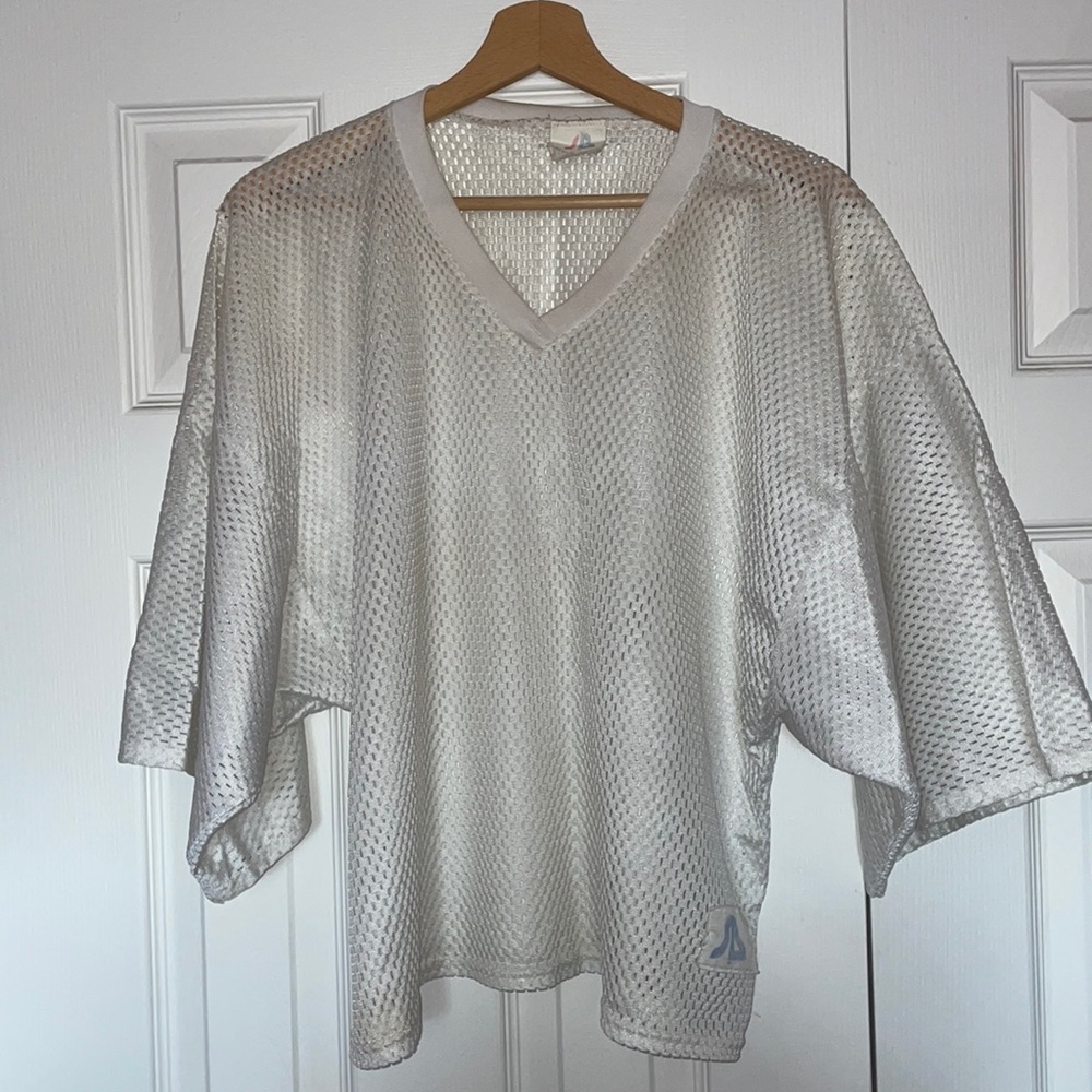 White oversized football jersey